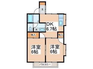 コーポラスグリーン城山の物件間取画像